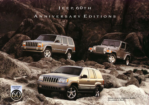 60th Anniversary Jeeps brochure